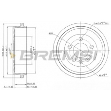 DR5594 BREMSI Тормозной барабан