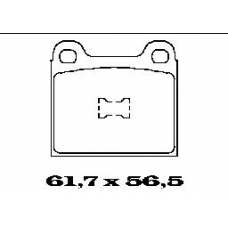 BL1042A1 FTE Комплект тормозных колодок, дисковый тормоз