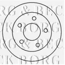 BBD4304 BORG & BECK Тормозной диск