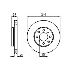 0 986 479 033 BOSCH Тормозной диск