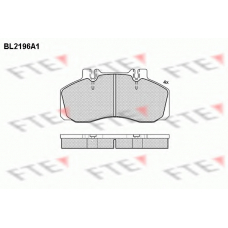 BL2196A1 FTE Комплект тормозных колодок, дисковый тормоз