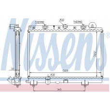 64305A NISSENS Радиатор, охлаждение двигателя