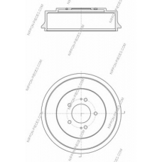 H340I01 NPS Тормозной барабан