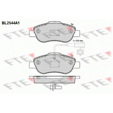 BL2544A1 FTE Комплект тормозных колодок, дисковый тормоз