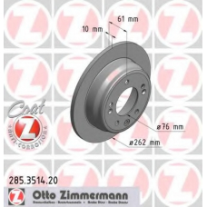 285.3514.20 ZIMMERMANN Тормозной диск