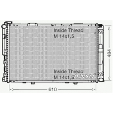 DRM17039 DENSO Радиатор, охлаждение двигателя