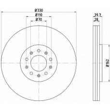 55209PRO PAGID Тормозной диск