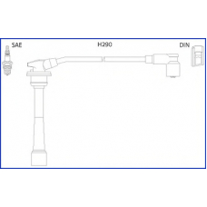 134528 HITACHI Комплект проводов зажигания