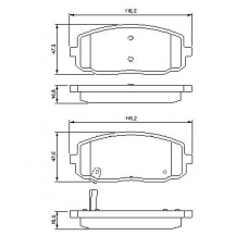 0 986 494 064 BOSCH Комплект тормозных колодок, дисковый тормоз