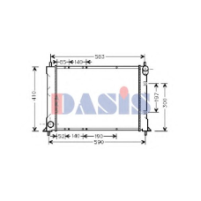 370026N AKS DASIS Радиатор, охлаждение двигателя