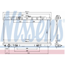 69460 NISSENS Радиатор, охлаждение двигателя