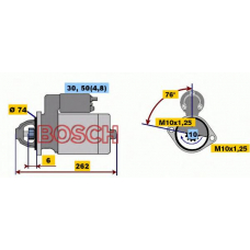 0 001 218 166 BOSCH Стартер