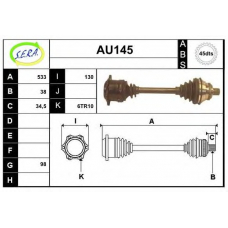 AU145 SERA Приводной вал