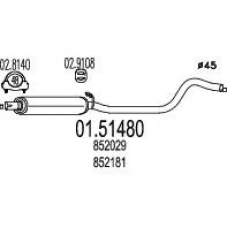 01.51480 MTS Средний глушитель выхлопных газов