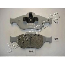 PA-302AF JAPANPARTS Комплект тормозных колодок, дисковый тормоз