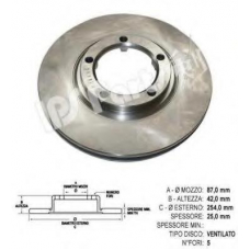 IBT-1H03 IPS Parts Тормозной диск