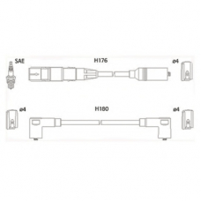 134766 HITACHI Комплект проводов зажигания