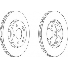 DDF728-1 FERODO Тормозной диск