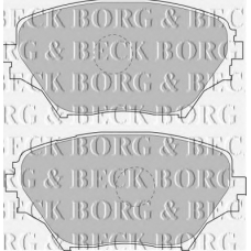 BBP1803 BORG & BECK Комплект тормозных колодок, дисковый тормоз