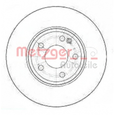 25317 V METZGER Тормозной диск