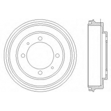 61301 PAGID Тормозной барабан