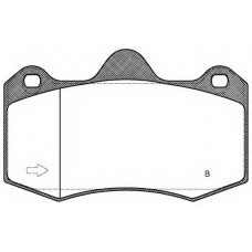 BPA1404.00 OPEN PARTS Комплект тормозных колодок, дисковый тормоз