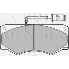 BBP1138 BORG & BECK Комплект тормозных колодок, дисковый тормоз