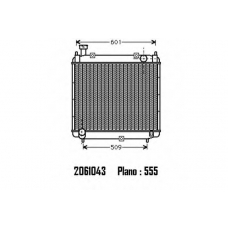 2061043 ORDONEZ Радиатор, охлаждение двигателя