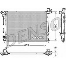 DRM41005 DENSO Радиатор, охлаждение двигателя