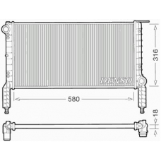 DRM09064 DENSO Радиатор, охлаждение двигателя