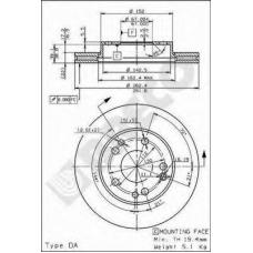 BS 8313 BRECO Тормозной диск