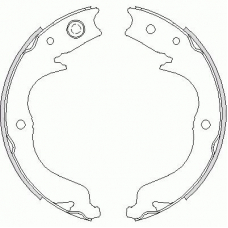4748.00 REMSA Комплект тормозных колодок, стояночная тормозная с