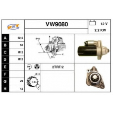 VW9080 SNRA Стартер