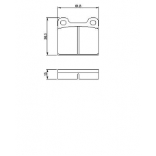 0 986 461 731 BOSCH Комплект тормозных колодок, дисковый тормоз