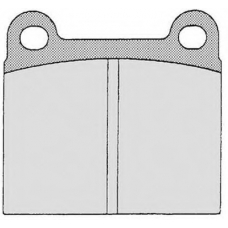 RA.0015.3 RAICAM Комплект тормозных колодок, дисковый тормоз