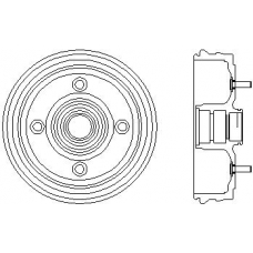94030800 TEXTAR Тормозной барабан