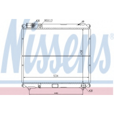 64179 NISSENS Радиатор, охлаждение двигателя