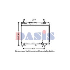 210218N AKS DASIS Радиатор, охлаждение двигателя