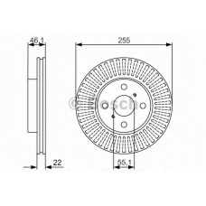 0 986 479 987 BOSCH Тормозной диск