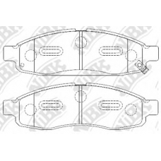 PN0428 NiBK Комплект тормозных колодок, дисковый тормоз