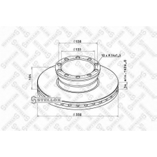 85-00710-SX STELLOX Тормозной диск