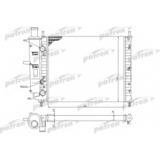 PRS3057 PATRON Радиатор, охлаждение двигателя