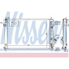 616904 NISSENS Радиатор, охлаждение двигателя