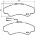 P 23 092 BREMBO Комплект тормозных колодок, дисковый тормоз