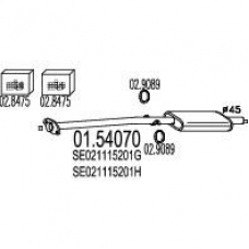 01.54070 MTS Средний глушитель выхлопных газов