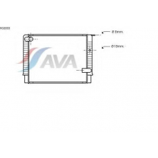 VO2033 AVA Радиатор, охлаждение двигателя