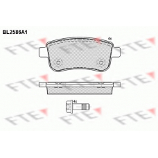 BL2586A1 FTE Комплект тормозных колодок, дисковый тормоз