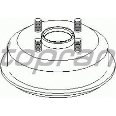 301 015 TOPRAN Тормозной барабан