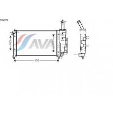 FTA2275 AVA Радиатор, охлаждение двигателя