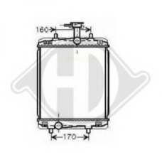 8660008 DIEDERICHS Радиатор, охлаждение двигателя